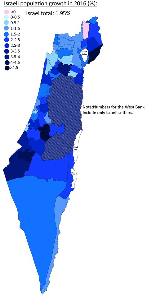 israel population map